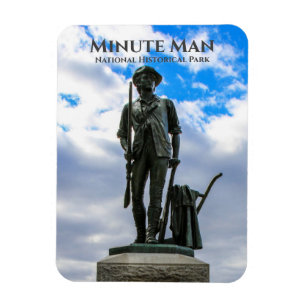 Magnet Flexible Minute Man Statue, Minute Man National Hist. Parc