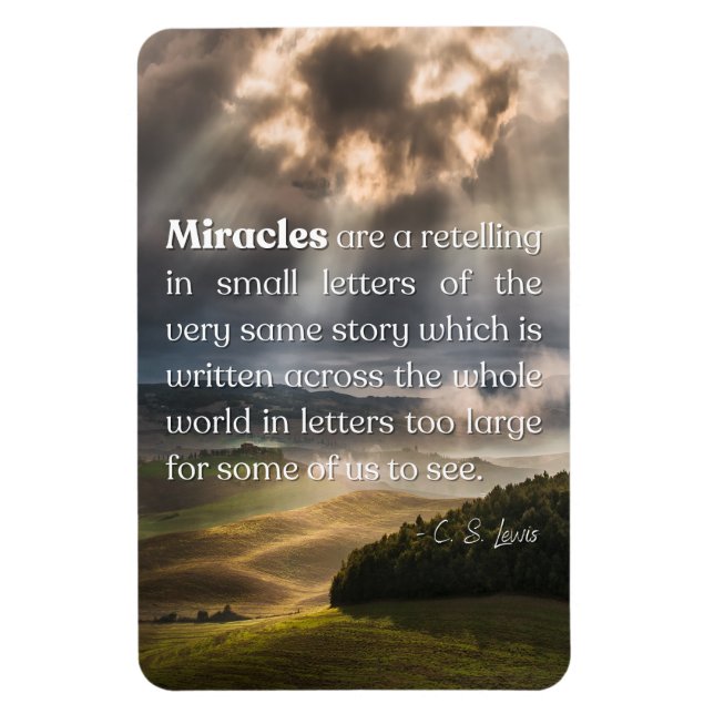 Magnet Flexible Miracle par C. S. Lewis (Vertical)