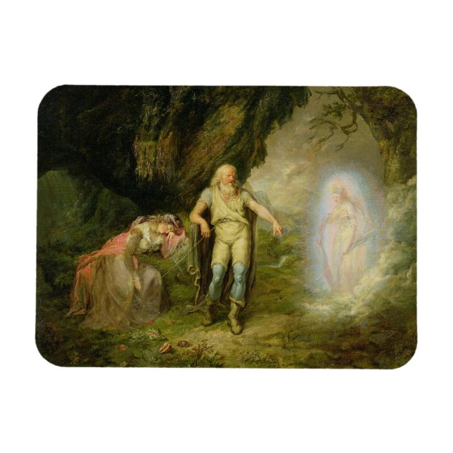 Magnet Flexible Miranda, Prospero et Ariel, de "The Tempest" par (Horizontal)