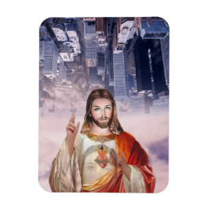 Magnet Flexible Miséricorde divine, Saint Faustina, Jésus Je fai
