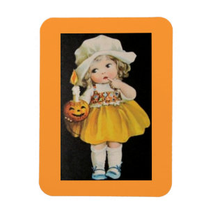 Magnet Flexible Miss Halloween vintage