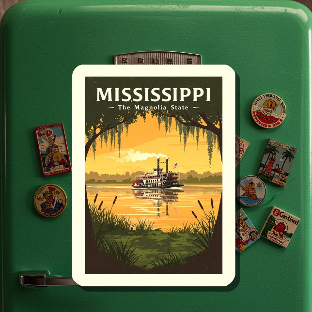 Magnet Flexible Mississippi vintage (Créateur téléchargé)