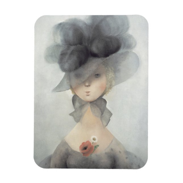 Magnet Flexible Mlle 2597 Desire kneels in front of Honour implori (Vertical)