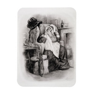 Magnet Flexible Mme Gamp, de 'Charles Dickens : Un bavardage au