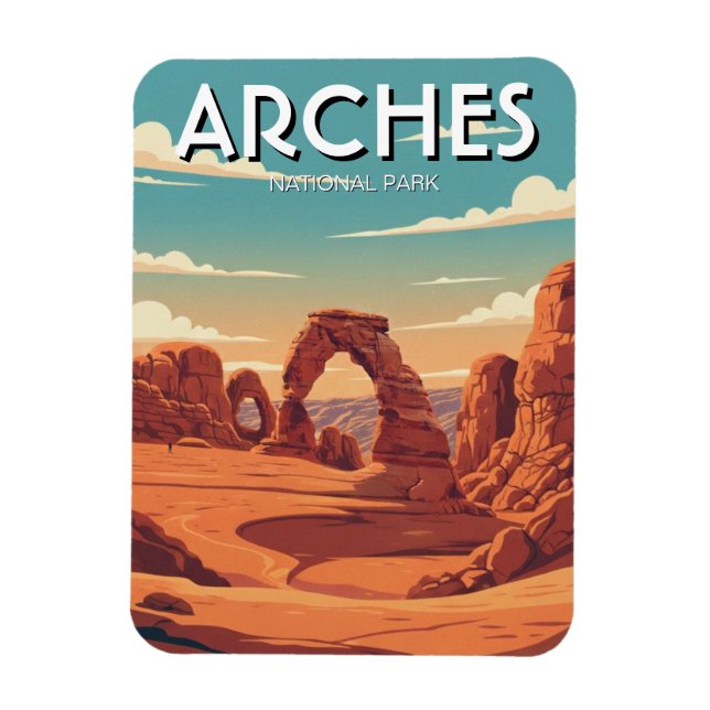 Magnet Flexible Moab Utah Parc national des Arches Arche délicate (Vertical)