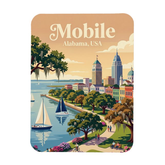Magnet Flexible Mobile, Alabama États-Unis (Vertical)
