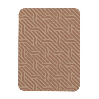 Magnet Flexible Mocha Mousse Brown Buffet Beige Wavy Line Motif