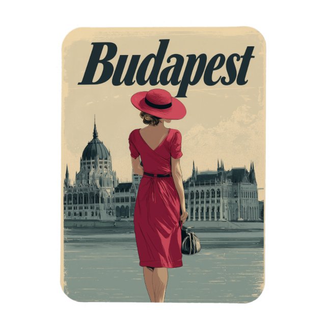 Magnet Flexible Mode vintage Budapest (Vertical)