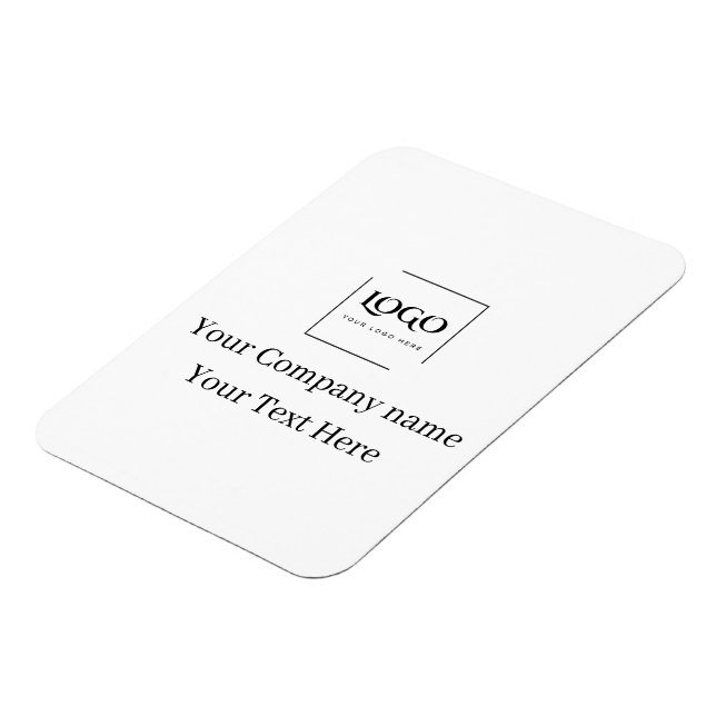 Magnet Flexible Modèle de logo personnalisé élégant (Côté Gauche)