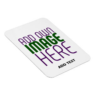 MAGNET FLEXIBLE MODÈLE DE TEXTE D'IMAGE BLANCHE SIMPLE MODERNE