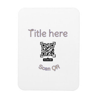 Magnet Flexible Modèle d'événement commercial avec scan de code Q 