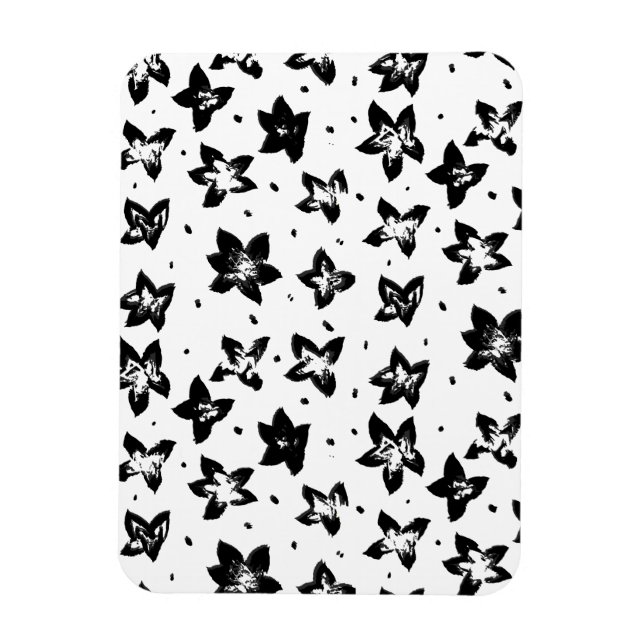 Magnet Flexible Modèle floral reconstruit - Goth chromatique (Vertical)