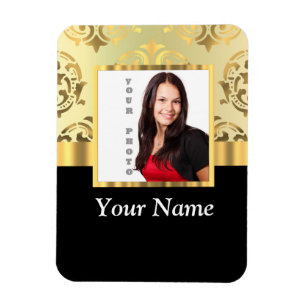 Magnet Flexible Modèle photo instagram damassé or