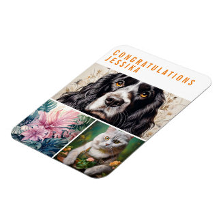 Magnet Flexible Modern Amaryllis Flower Orange