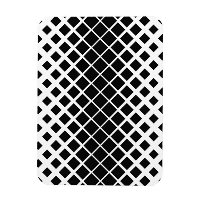 Magnet Flexible Modern Black Dissolving Square Block Pattern (Vertical)