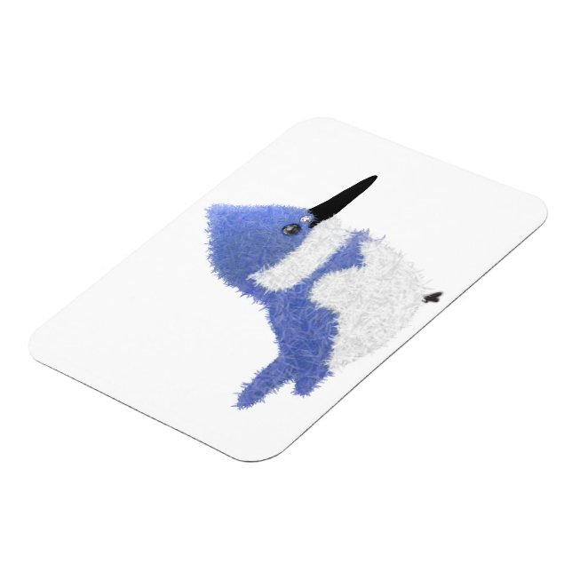 Magnet Flexible Modern charming belted kingfisher (Côté Gauche)