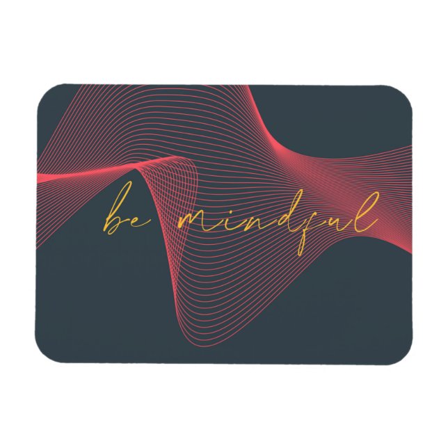 Magnet Flexible Moderne, élégant, chic, design urbain de Be Mindfu (Horizontal)