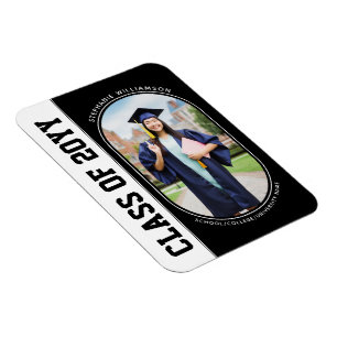 Magnet Flexible Moderne Gras Grad Photo School Graduation College
