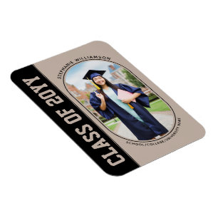 Magnet Flexible Moderne Gras Grad Photo School Graduation College