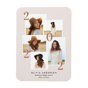 Magnet Flexible Moderne multi photo graphique géométrique terre cu