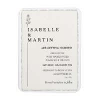 Moderne Sauvegarder la date Faux Deckled Edge Mari