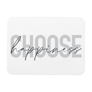 Magnet Flexible Moderne, simple, inspirant "Choisissez le bonheur"
