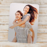 Magnet Flexible Moderne Simple minimaliste chic Mariage Merci<br><div class="desc">Design est composé de typographie chic moderne avec sans serif et serif police.</div>