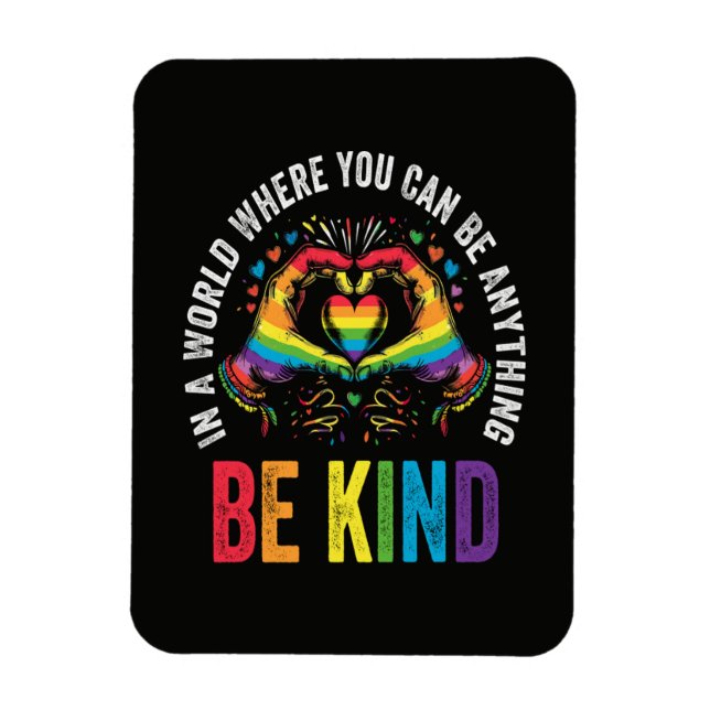 Magnet Flexible Mois de la fierté LGBT Soyez Gentil (Vertical)
