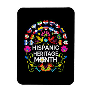 Magnet Flexible Mois du patrimoine hispanique Pays nationaux latin