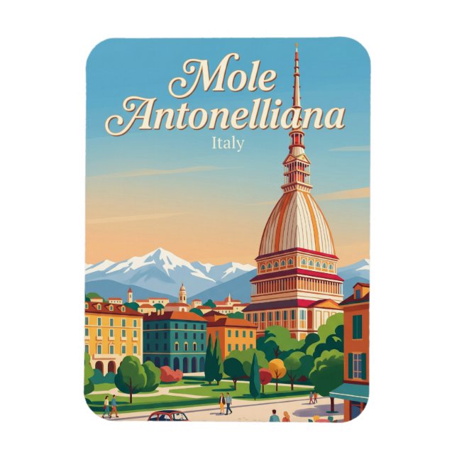 Magnet Flexible Mole Antonelliana Italie (Vertical)
