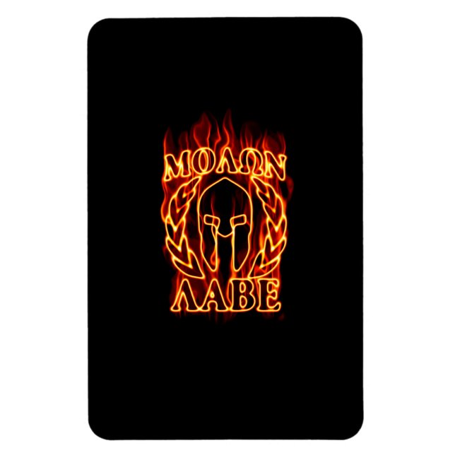 Magnet Flexible Molon Labe Spartan (Vertical)