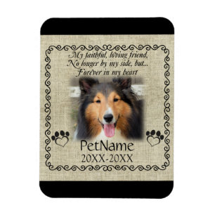 Magnet Flexible Mon Ami Fidèle Pet Sympathie Custom Burlap