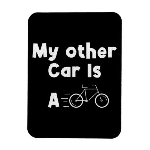 Magnet Flexible Mon autre voiture est un vélo