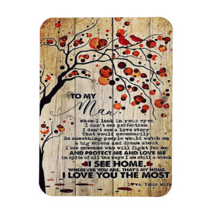 Magnet Flexible Mon cadeau de mari   Lettre Pour Lui  