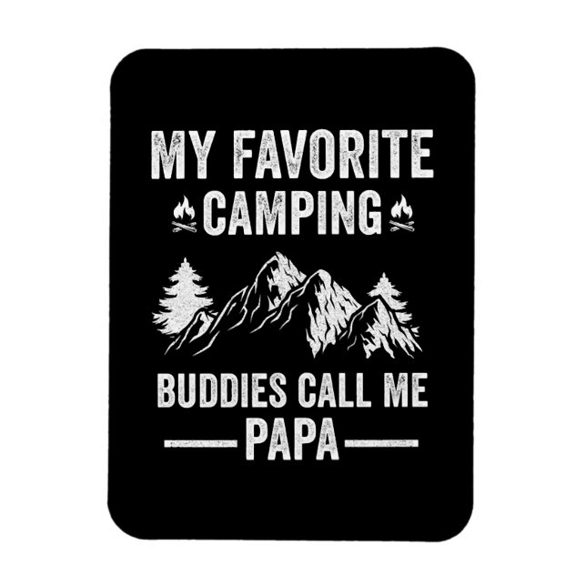 Magnet Flexible Mon Camping Préféré - Les Copains M'appellent Papa (Vertical)