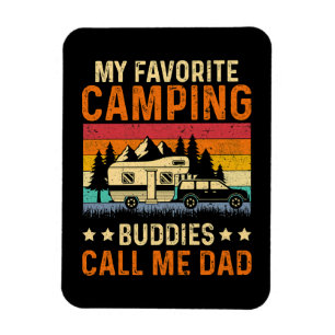 Magnet Flexible Mon Camping Préféré - Les Potes M'appellent Papa