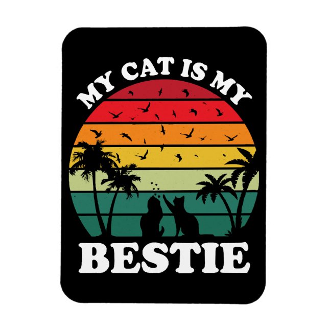 Magnet Flexible Mon chat est mon meilleur pote (Vertical)