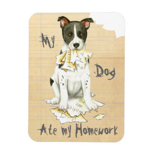 Magnet Flexible Mon Chien Canadien A Mangé Mes Devoirs