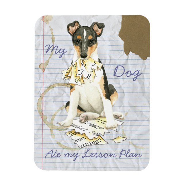 Magnet Flexible Mon Collie lisse Met mon plan de leçon (Vertical)