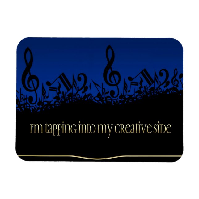 Magnet Flexible "Mon côté créatif" Affirmation de Motivation Flexi (Horizontal)