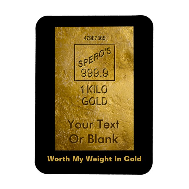 Magnet Flexible Mon Poids En Or (Vertical)