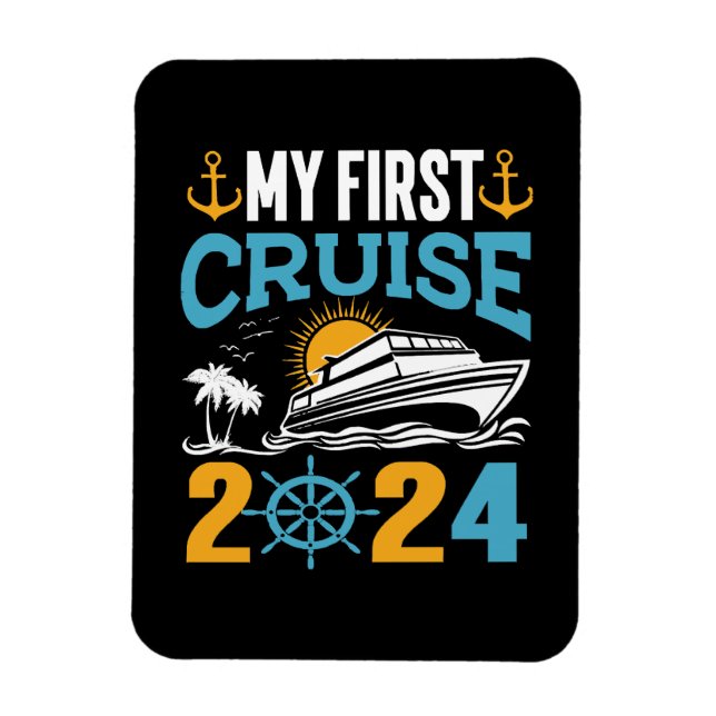 Magnet Flexible Mon premier voyage en croisière 2024 (Vertical)