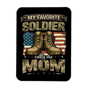 Magnet Flexible Mon soldat préféré m'appelle maman