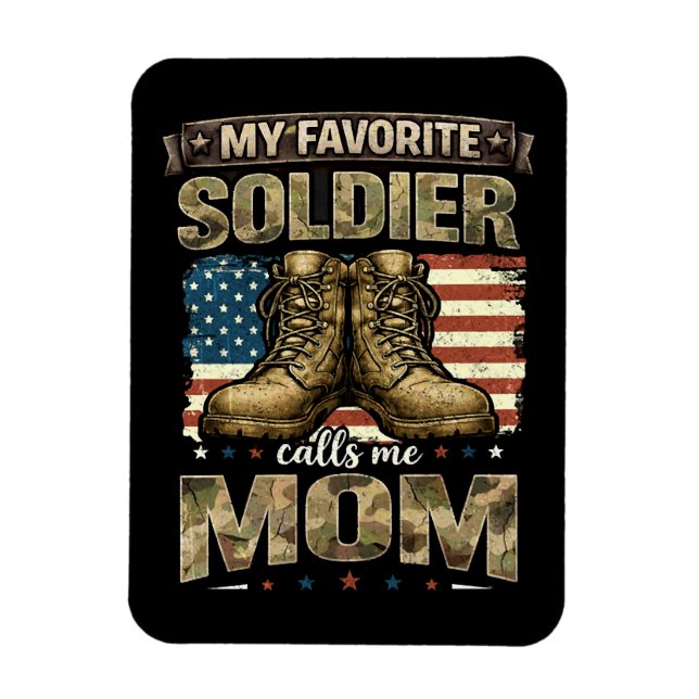 Magnet Flexible Mon soldat préféré m'appelle maman (Vertical)