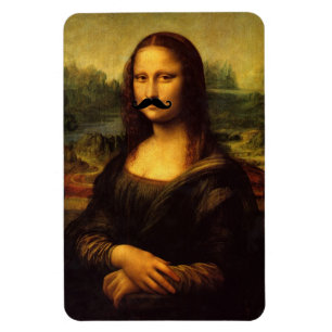 Magnet Flexible Mona Lisa avec la moustache