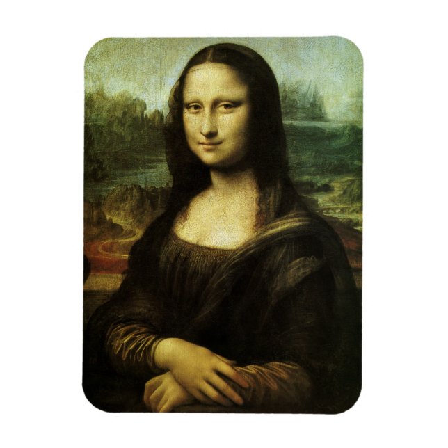 Magnet Flexible Mona Lisa de Léonard de Vinci, Art de la Renaissan (Vertical)