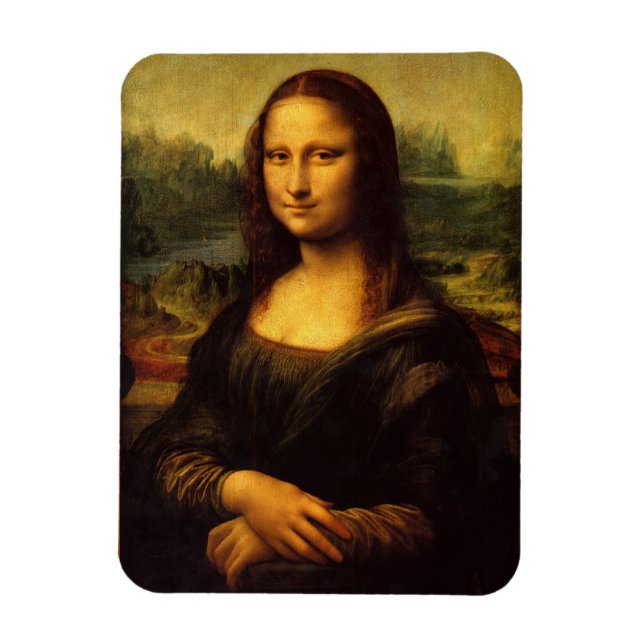 Magnet Flexible Mona Lisa ... Leonardo da Vinci ~ 1503-1517 (Vertical)