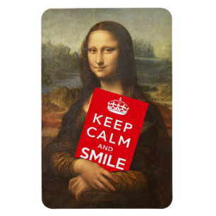 Magnet Flexible Mona Lisa Restez Calme Et Souriez