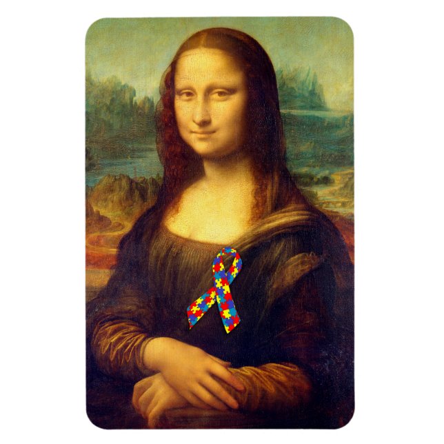 Magnet Flexible Mona Lisa With Puzzle (Vertical)