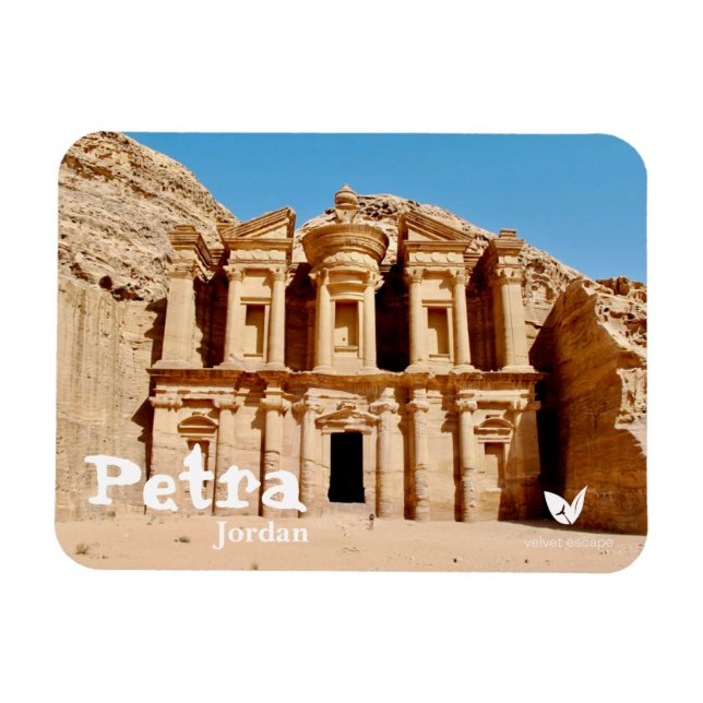Magnet Flexible Monastère de Petra en Jordanie aimant par Velvet E (Horizontal)